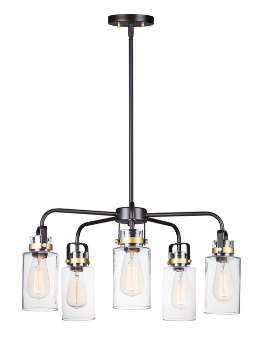 Maxim Magnolia 5-Light Pendant Model: 30175CLBZGLD