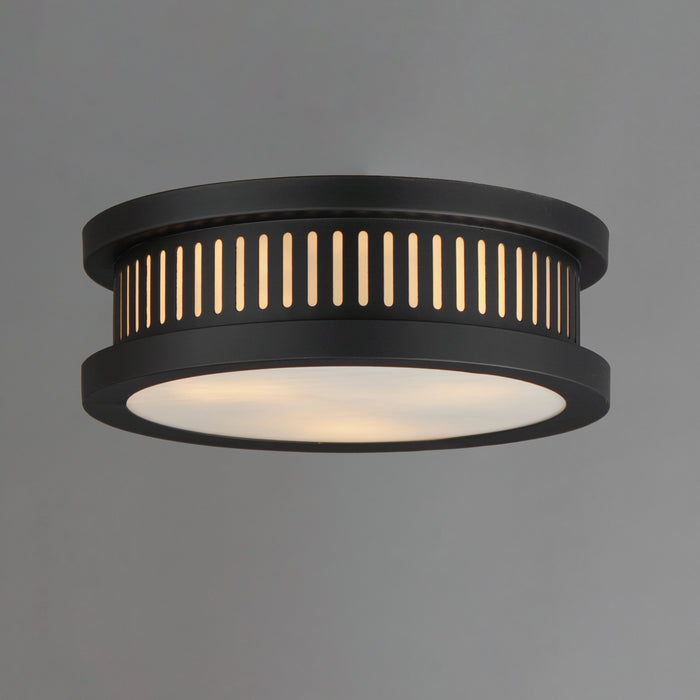 Maxim Oxford Outdoor 3-Light Flush Mount Model: 30599WTBK