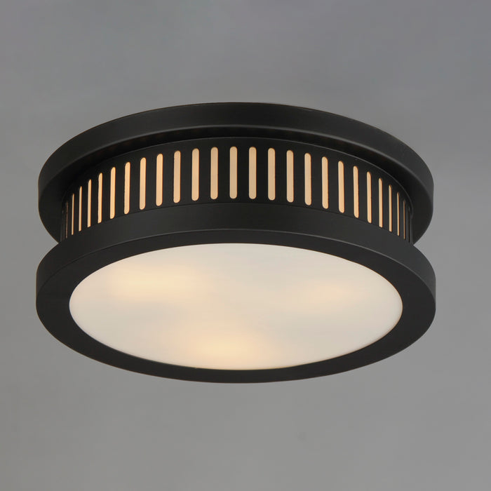 Maxim Oxford Outdoor 3-Light Flush Mount Model: 30599WTBK