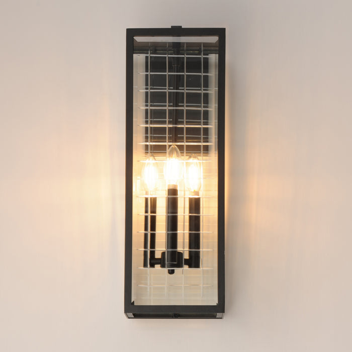 Maxim Magnus 3-Light Outdoor Wall Sconce Model: 30694CLBK