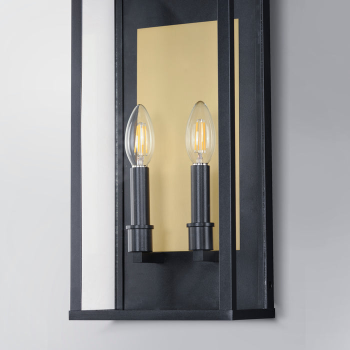 Maxim Manchester 2-Light Medium Outdoor Wall Sconce Model: 30754CLBK