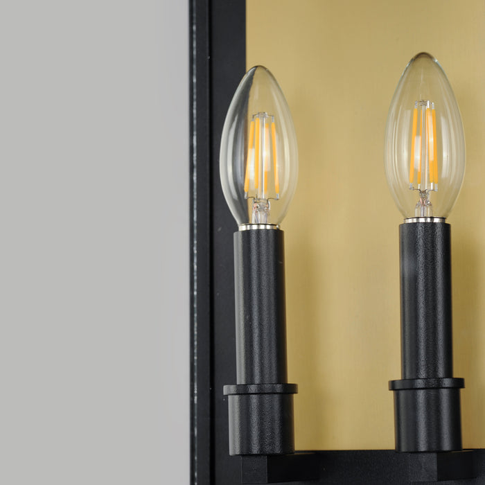 Maxim Manchester 2-Light Medium Outdoor Wall Sconce Model: 30754CLBK