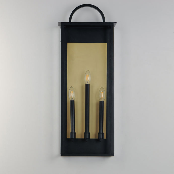 Maxim Manchester 3-Light X-Large Outdoor Wall Sconce Model: 30758CLBK