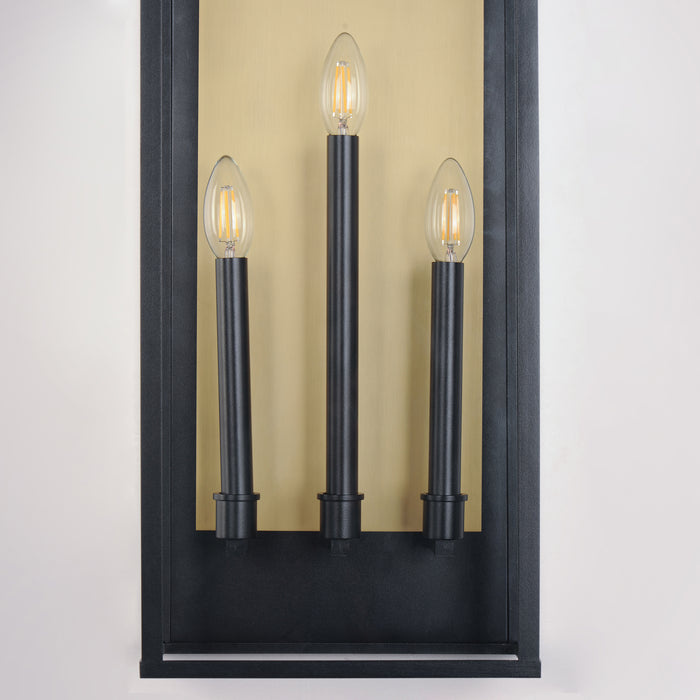 Maxim Manchester 3-Light X-Large Outdoor Wall Sconce Model: 30758CLBK