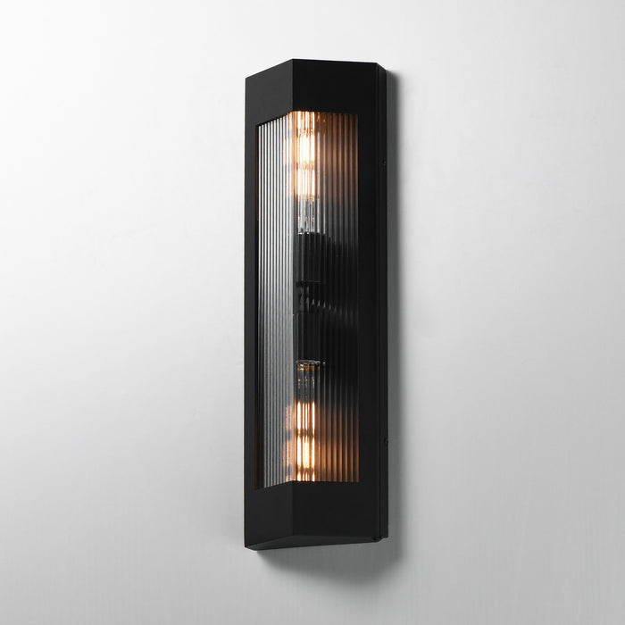 Maxim Triform 20 Outdoor Wall Sconce Model: 30762CRBKAB