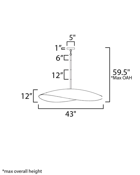 Maxim Denarii 42x12 Iron Linear Model: 31268NG