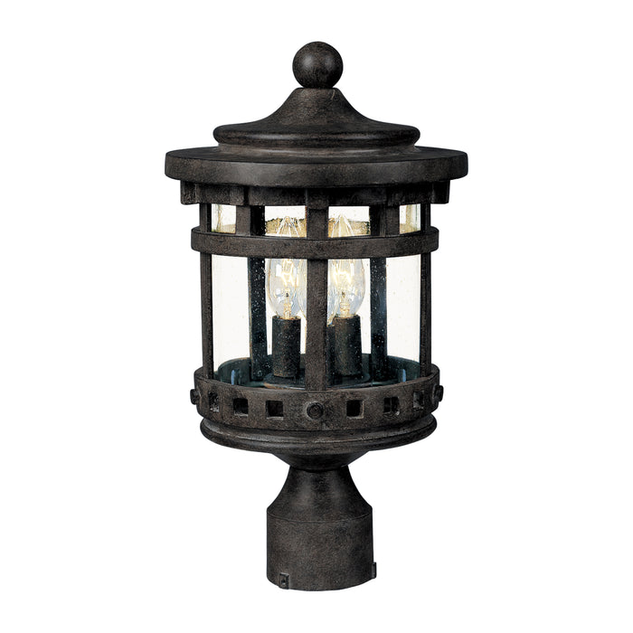 Maxim Santa Barbara Cast 3-LT Outdoor Pole/Post Lantern Model: 3137CDSE