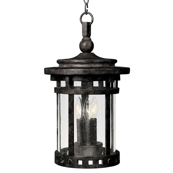 Maxim Santa Barbara Cast 3-Light Outdoor Hanging Lantern Model: 3138CDSE