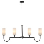 Maxim Town & Country 4-Light Linear Chandelier Model: 32004SWBK