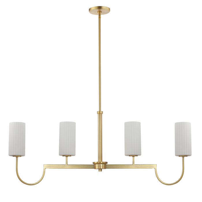 Maxim Town & Country 4-Light Linear Chandelier Model: 32004SWSBR