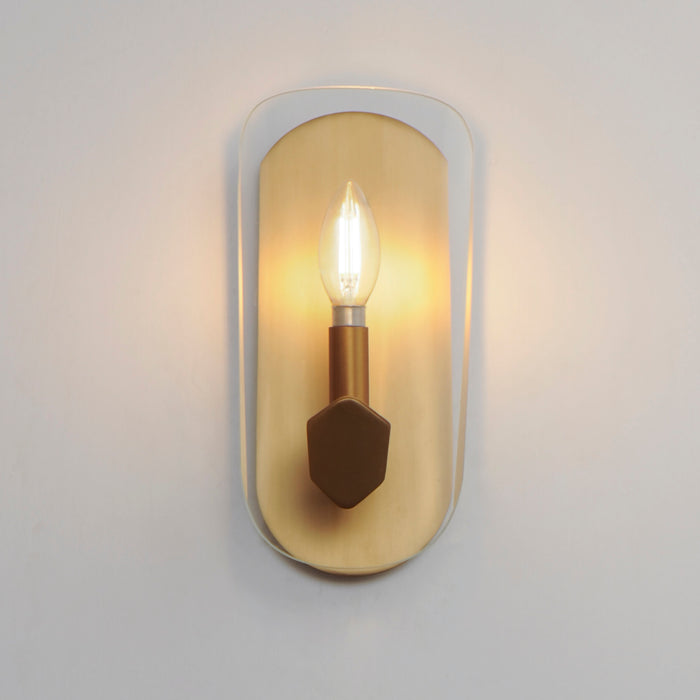 Maxim Armory 1-Light Wall Sconce Model: 32351CLNAB