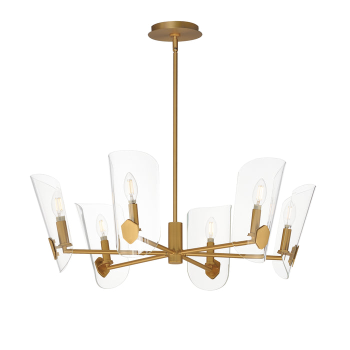 Maxim Armory 6-Light Chandelier Model: 32356CLNAB