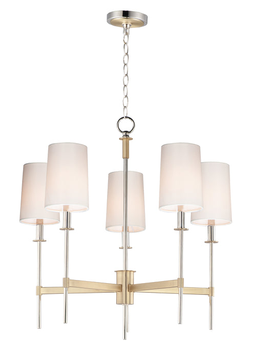 Maxim Uptown 5-Light Chandelier Model: 32395OFSBRPN