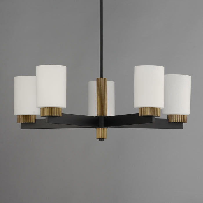 Maxim Ruffles 5-Light Chandelier Model: 32655SWBKAB