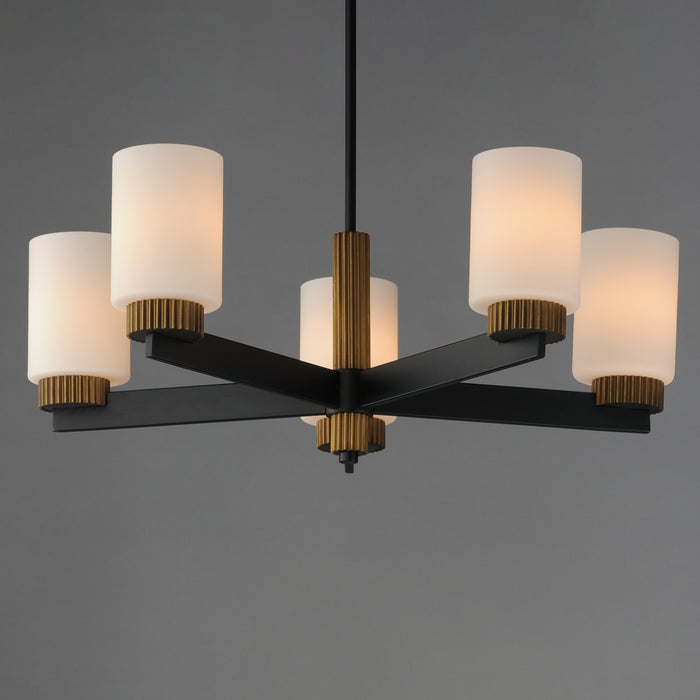 Maxim Ruffles 5-Light Chandelier Model: 32655SWBKAB