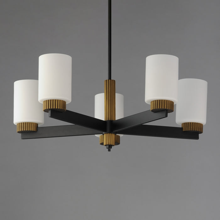 Maxim Ruffles 5-Light Chandelier Model: 32655SWBKAB