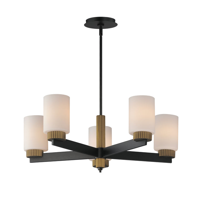 Maxim Ruffles 5-Light Chandelier Model: 32655SWBKAB