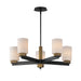 Maxim Ruffles 5-Light Chandelier Model: 32655SWBKAB