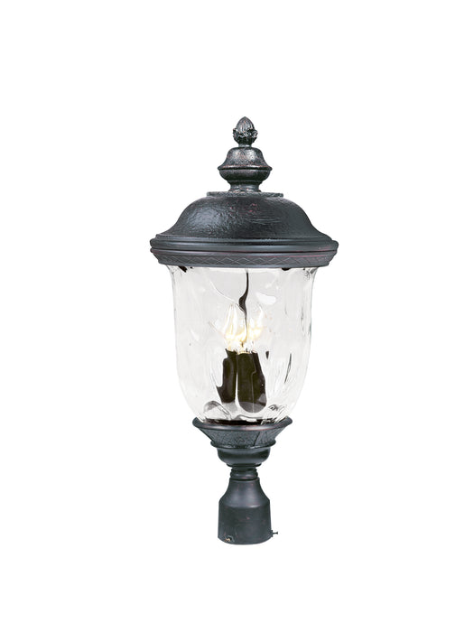 Maxim Carriage House DC 3-LT Outdoor Pole/Post Lantern Model: 3420WGOB