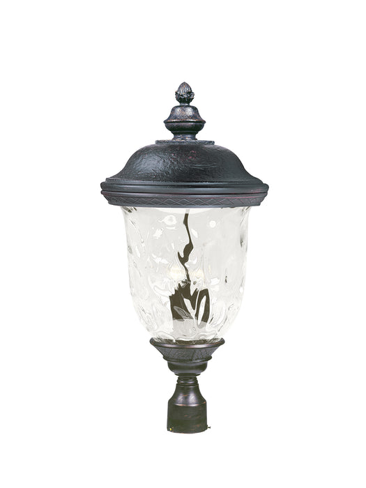 Maxim Carriage House DC 3-LT Outdoor Pole/Post Lantern Model: 3421WGOB