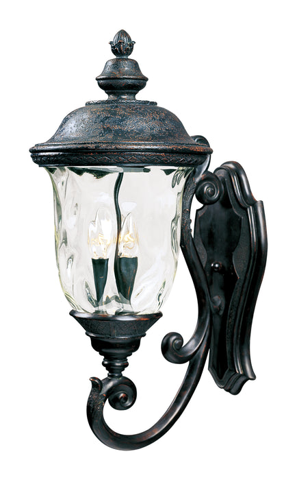 Maxim Carriage House DC 3-Light Outdoor Wall Lantern Model: 3424WGOB