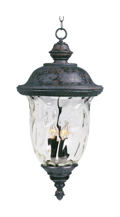 Maxim Carriage House DC 3-Light Outdoor Hanging Lantern Model: 3427WGOB