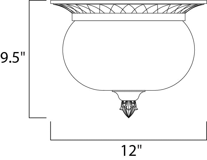 Maxim Carriage House DC 2-Light Outdoor Ceiling Mount Model: 3429WGOB