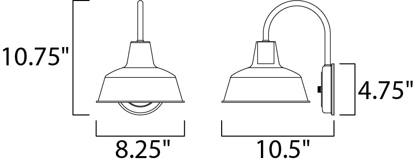 Maxim Pier M 1-Light Outdoor Wall Sconce Model: 35015WZ