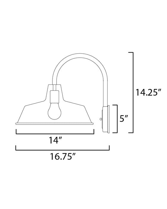 Maxim Pier M X-Large Sconce Model: 35018BK