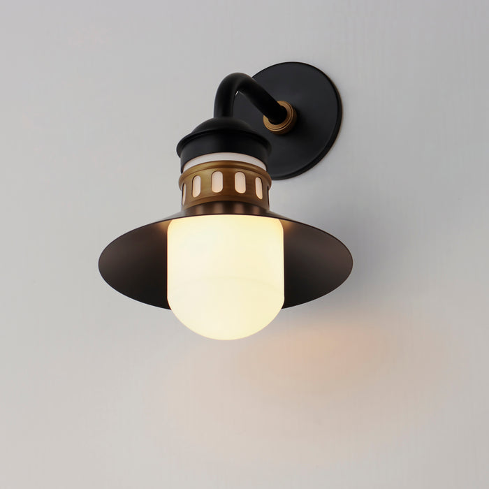 Maxim Admiralty 1-Light Outdoor Wall Sconce Model: 35122SWBKAB