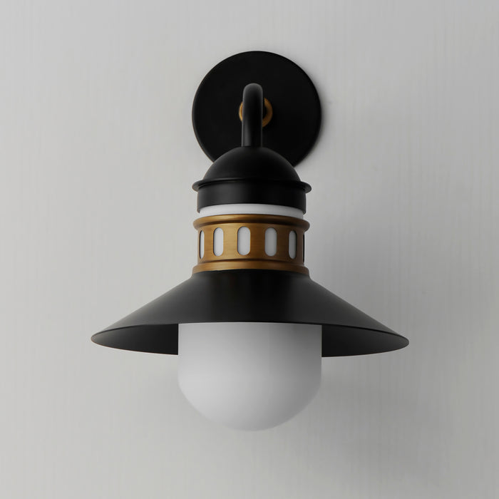 Maxim Admiralty 1-Light Outdoor Wall Sconce Model: 35124SWBKAB