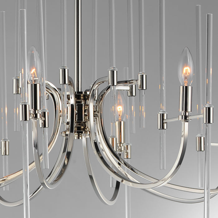 Maxim Divine 8-Light Chandelier Model: 38408CLPN