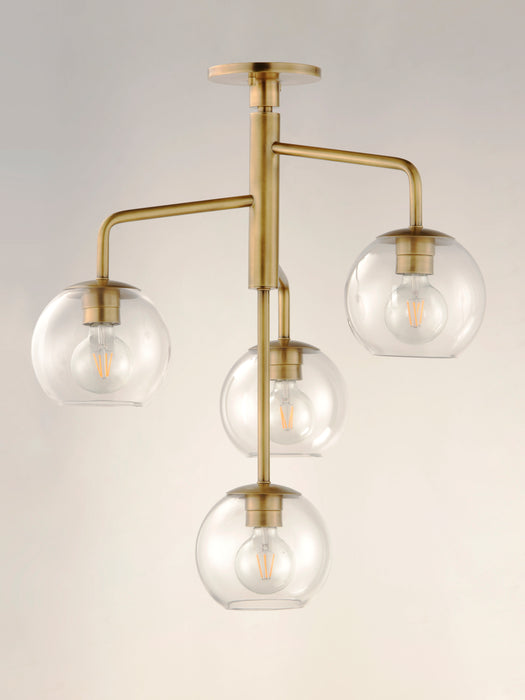 Maxim Branch 4-Light Pendant Model: 38414CLNAB