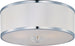 Maxim Metro 3-Light Semi-Flush Mount Model: 39821BCWTPC