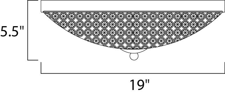 Maxim Glimmer 6-Light Flush Mount Model: 39872BCPS