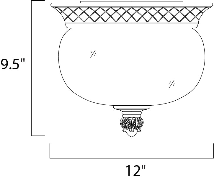 Maxim Carriage House 2-Light Outdoor Ceiling Mount Model: 40429WGOB