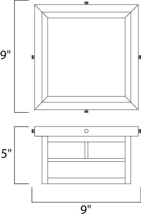 Maxim Coldwater 2-Light Outdoor Ceiling Mount Model: 4059HOBU