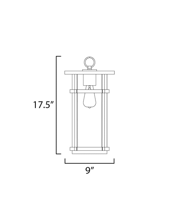 Maxim Clyde VX 1-Light Outdoor VX Hanging Pendant Model: 40629CLBK