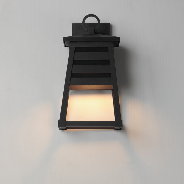 Maxim Shutters 1-Light Small Outdoor Wall Sconce Model: 40632BK