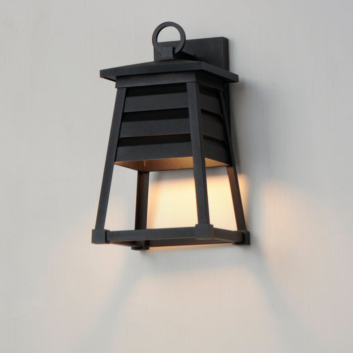 Maxim Shutters 1-Light Small Outdoor Wall Sconce Model: 40632BK