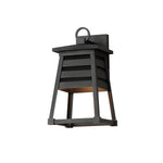 Maxim Shutters 1-Light Small Outdoor Wall Sconce Model: 40632BK