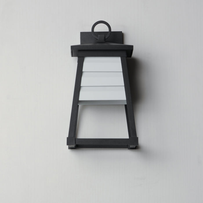 Maxim Shutters 1-Light Small Outdoor Wall Sconce Model: 40632WTBK