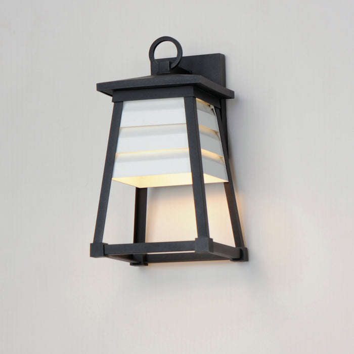 Maxim Shutters 1-Light Small Outdoor Wall Sconce Model: 40632WTBK