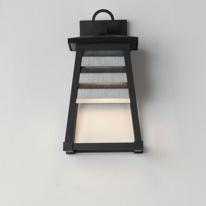 Maxim Shutters 1-Light Small Outdoor Wall Sconce Model: 40632WZBK