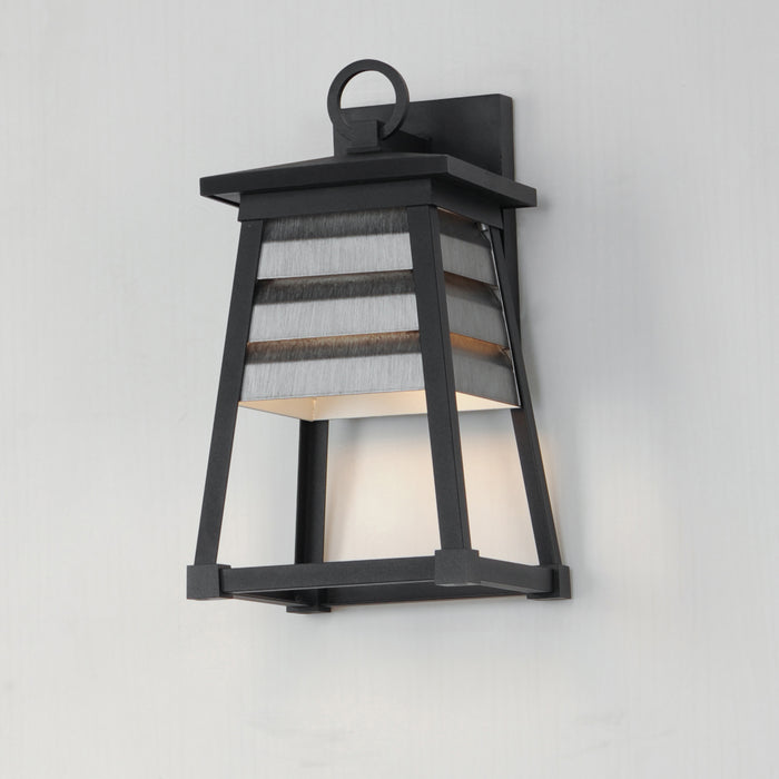 Maxim Shutters 1-Light Small Outdoor Wall Sconce Model: 40632WZBK