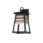 Maxim Shutters 1-Light Small Outdoor Wall Sconce Model: 40632WZBK