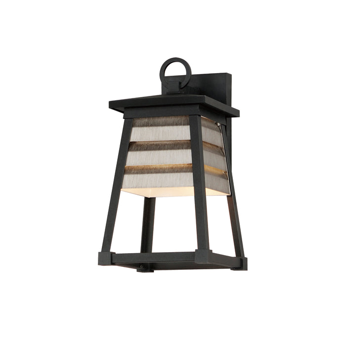 Maxim Shutters 1-Light Small Outdoor Wall Sconce Model: 40632WZBK