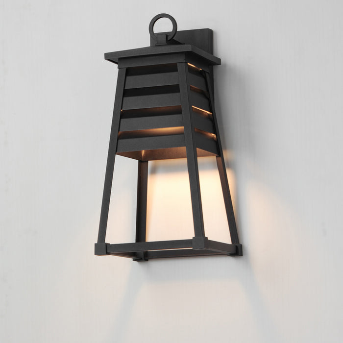 Maxim Shutters 1-Light Medium Outdoor Wall Sconce Model: 40634BK