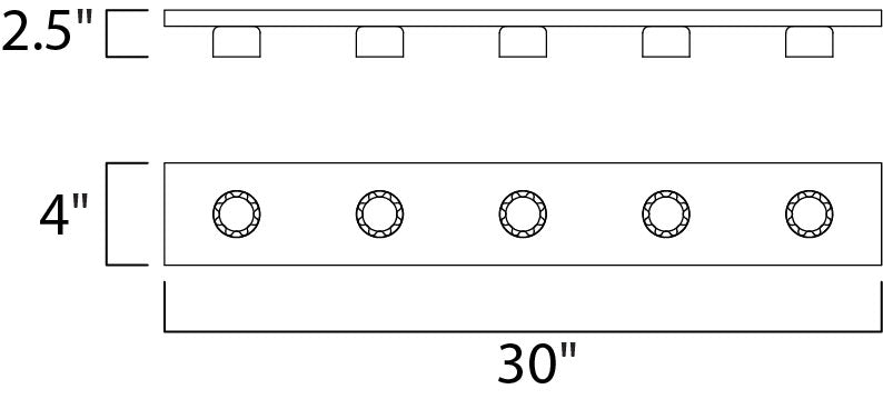 Maxim Essentials 5-Light Bath Vanity Strip Light Model: 4455PC