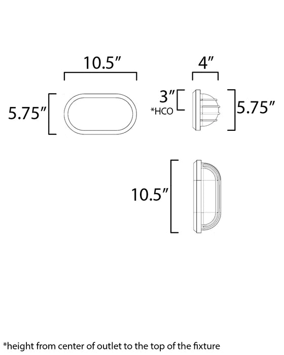 Maxim Bulwark 1-Light LED Outdoor Wall Sconce Model: 51110FTBK